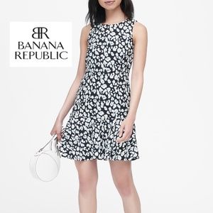 Banana Republic - Leopard Flounce-Hem Dress